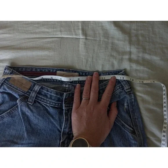 Vintage Abercrombie cargo jeans kid 14/ adult 2 - Picture 8 of 9